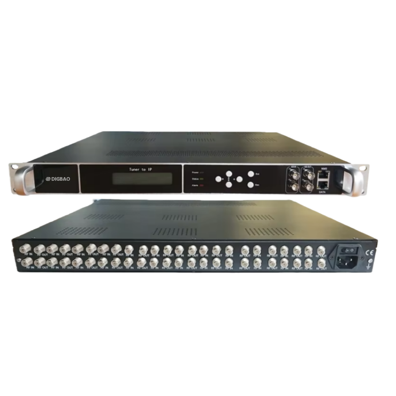 24 Channel DVB-S/S2 DTMB DVB-T ISDB Tuner To IP Gateway
